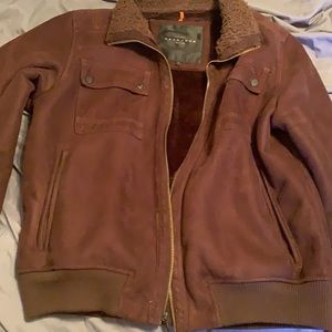 LARGE SUEDE AND FUR SEAN JOHN JACKET